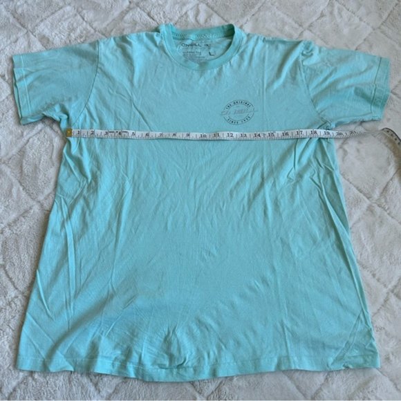 O'Neill | Turquoise & Black Classic Logo Tee "The Original O'Neill" | Size Large - Picture 8 of 10